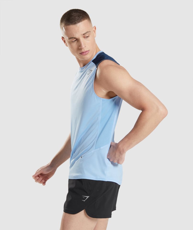 Podkoszulki Gymshark Speed Evolve Męskie Niebieskie | PL 135USI